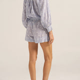 Remus Stripe Eyelet Voile Shorts