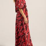 Olive Hand Dyed Silk Caftan