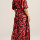 Olive Hand Dyed Silk Caftan