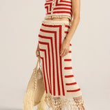 Clythie Graphic Crochet Vest