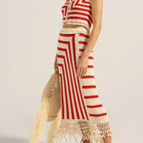 Camilla Graphic Crochet Skirt