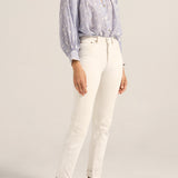 Salome Stripe Eyelet Voile Blouse