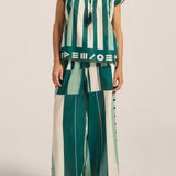 ILIO NEMA Ossa Green Sarong Voile Top