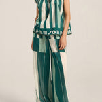 ILIO NEMA Ossa Green Sarong Voile Top