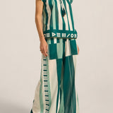 ILIO NEMA Ossa Green Sarong Voile Top