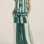 ILIO NEMA Ossa Green Sarong Voile Top