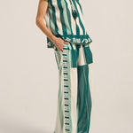 ILIO NEMA Clio Green Sarong Voile Pants