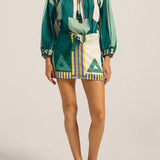 ILIO NEMA Elder Green Sarong Voile Dress