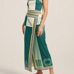ILIO NEMA Aethra Green Sarong Voile Dress