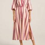 ILIO NEMA Priam Pink Mykonos Stripe Caftan
