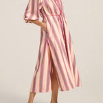 ILIO NEMA Priam Pink Mykonos Stripe Caftan