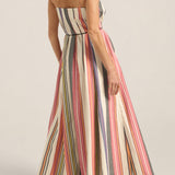 ILIO NEMA Nisus Voula Stripe Dress BACK