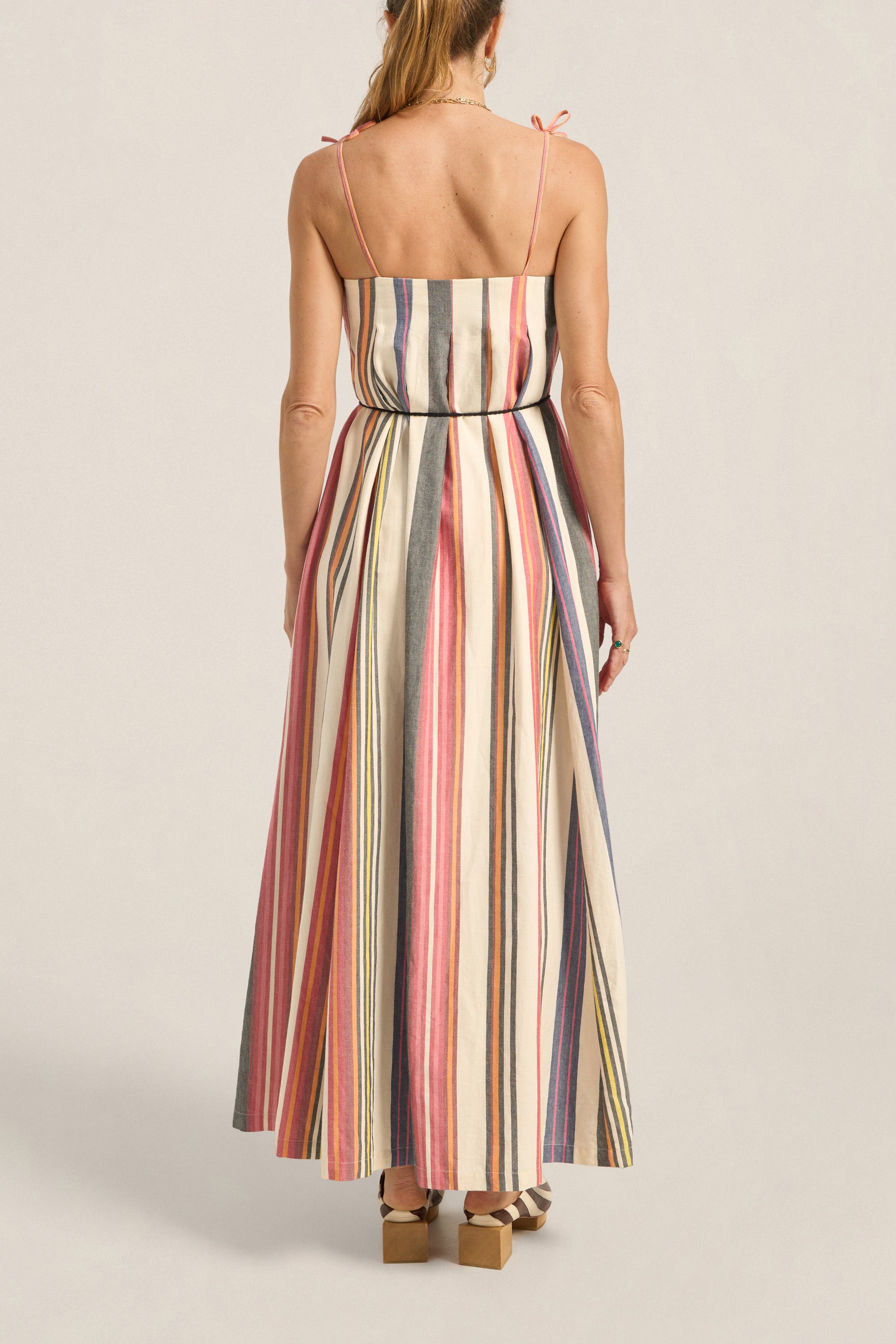 ILIO NEMA Nisus Voula Stripe Dress BACK