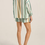 ILIO NEMA Cronos Green Fez Stripe Shirt