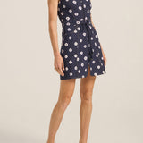 Pyros Ditsy Tie Dye Denim Dress