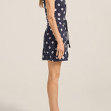 Pyros Ditsy Tie Dye Denim Dress
