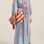 ILIO NEMA Apollo Red & Cream Macrame Bag