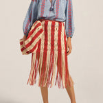 ILIO NEMA Apollo Red & Cream Macrame Bag