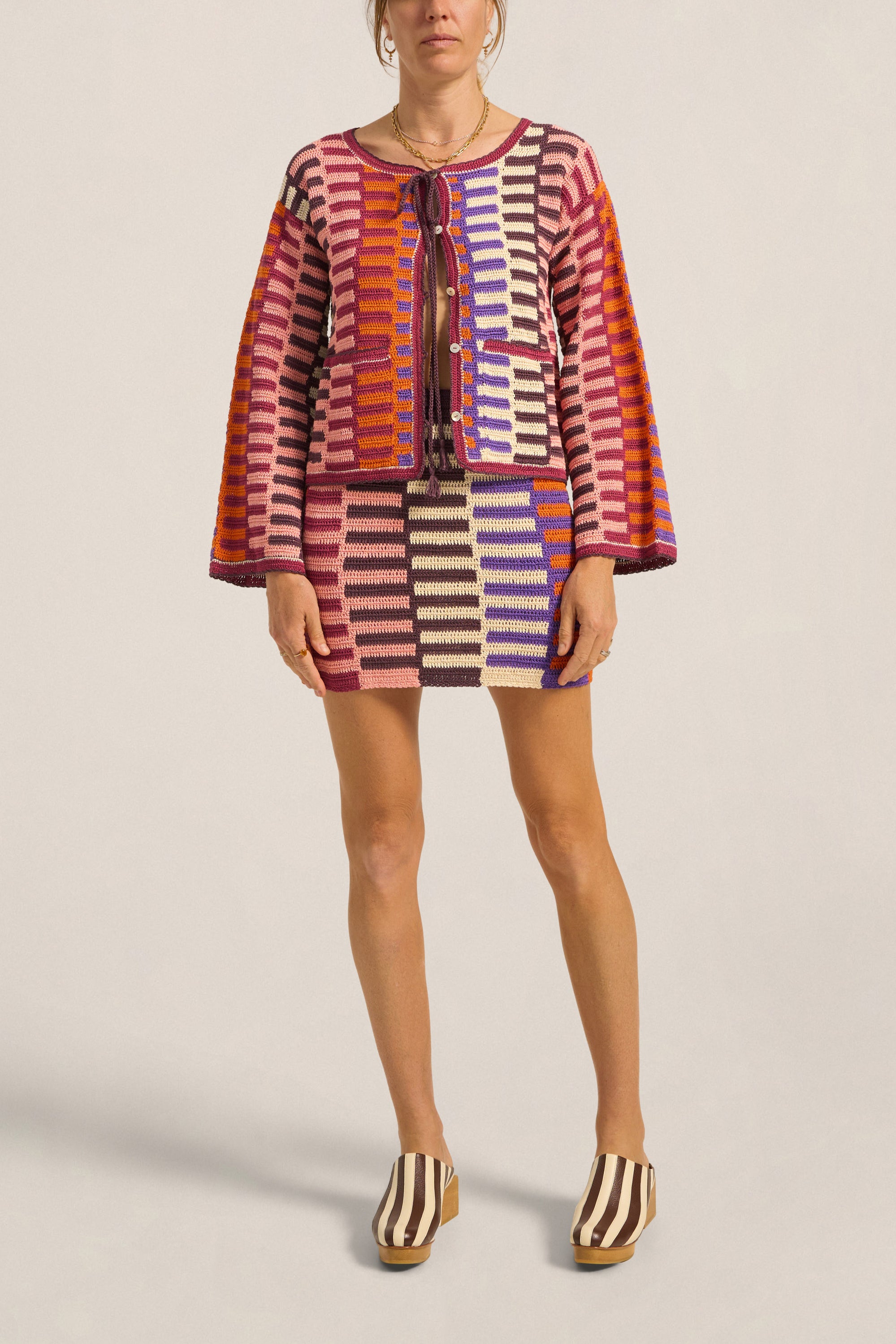 ILIO NEMA Carthage Multi Crochet Cardigan
