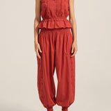 ILIO NEMA Freya Red Cotton Voile Cami