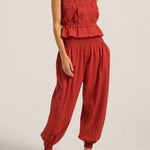 ILIO NEMA Freya Red Cotton Voile Cami