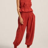 ILIO NEMA Freya Red Cotton Voile Cami
