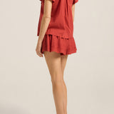 ILIO NEMA Red Cotton Voile