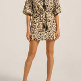 Peitho Black Batik Voile Dress