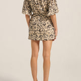 Peitho Black Batik Voile Dress