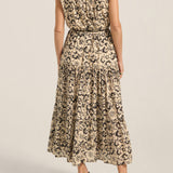 Rhea Black Batik Voile Dress