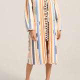 Ilus Blue Broken Stripe Coat
