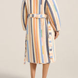 Ilus Blue Broken Stripe Coat
