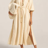 Priam Cream Moroccan Boucle Caftan