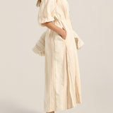 Priam Cream Moroccan Boucle Caftan