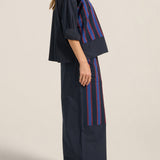 Elysian Navy Poplin Pants