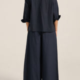 Elysian Navy Poplin Pants