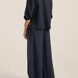 Elysian Navy Poplin Pants