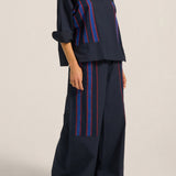 Elysian Navy Poplin Pants
