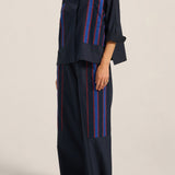 Elysian Navy Poplin Pants