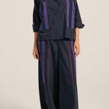 Elysian Navy Poplin Pants
