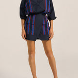 Brontes Navy Poplin Skirt