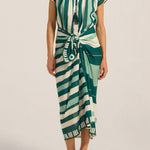 ILIO NEMA Reeshma Green Sarong Voile Sarong