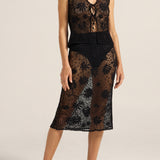 PRE-ORDER Flora Black Crochet Vest