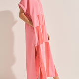 Castor Pink Broken Stripe Caftan