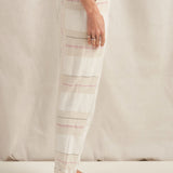 Cadmus Cream Boucle Stripe Pants