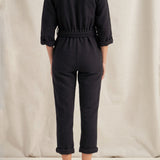 Pan Black Boucle Jumpsuit