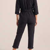 ILIO NEMA Pan Black Boucle Jumpsuit BACK
