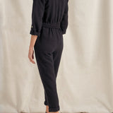 Pan Black Boucle Jumpsuit