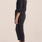 ILIO NEMA Pan Black Boucle Jumpsuit SIDE