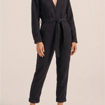 ILIO NEMA Pan Black Boucle Jumpsuit